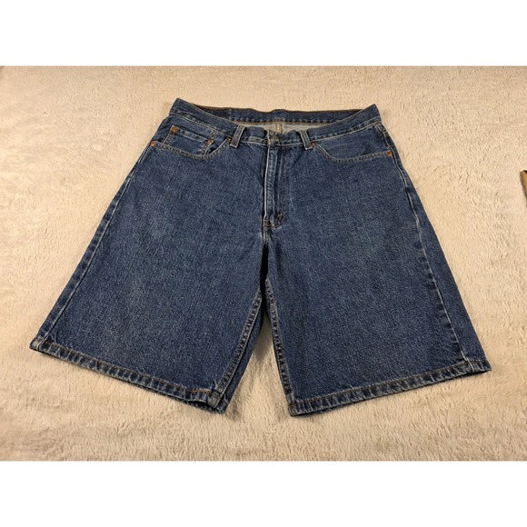 Levi's 550 Jean Shorts Relaxed Fit Medium Wash Denim Jorts Men's 34x10 - Picture 1 of 8